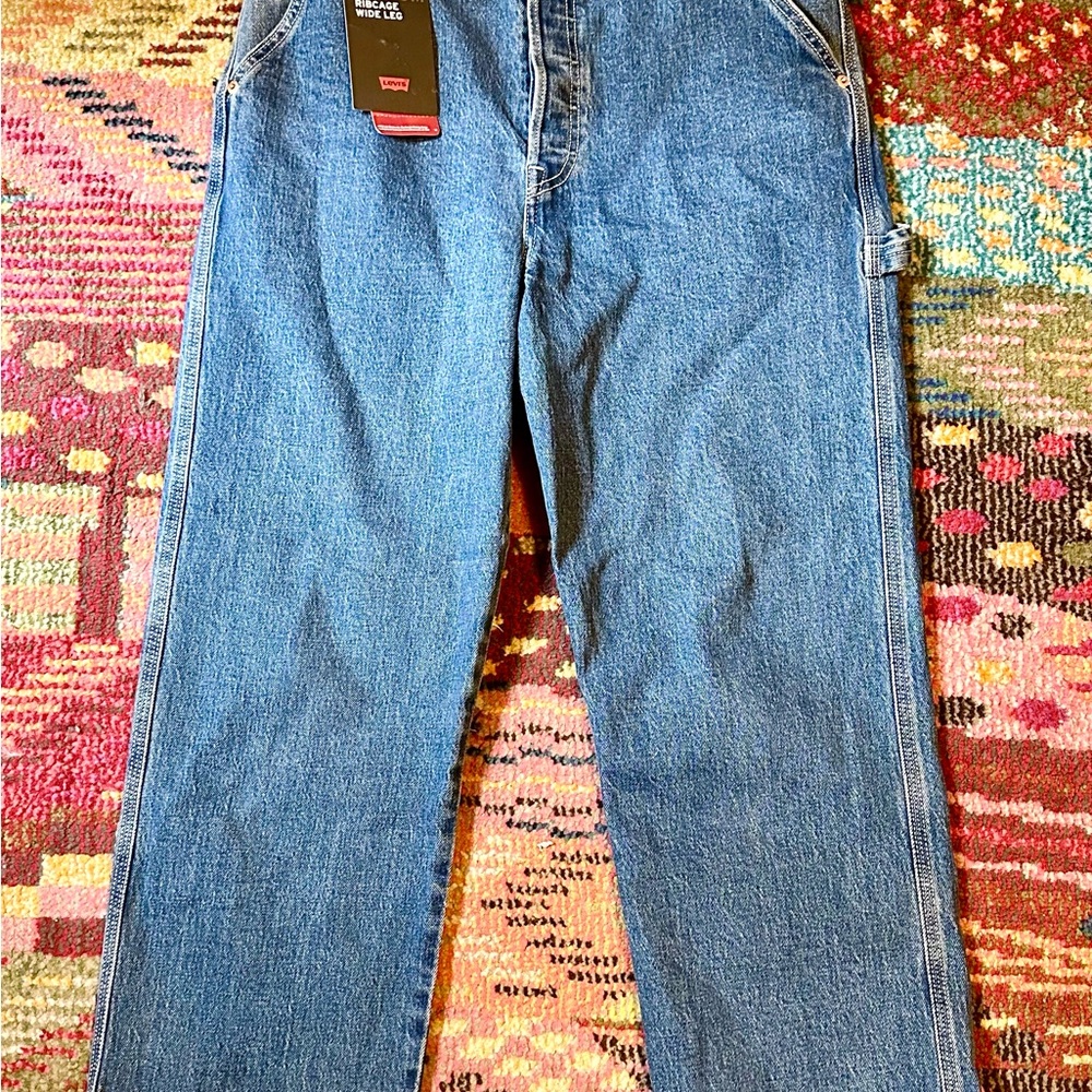 NEW Levi’s Ribcage Wide Leg Straight Jeans, 31.